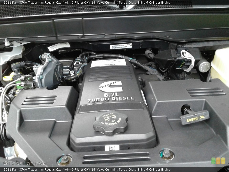 6.7 Liter OHV 24-Valve Cummins Turbo-Diesel Inline 6 Cylinder Engine for the 2021 Ram 3500 #142313650