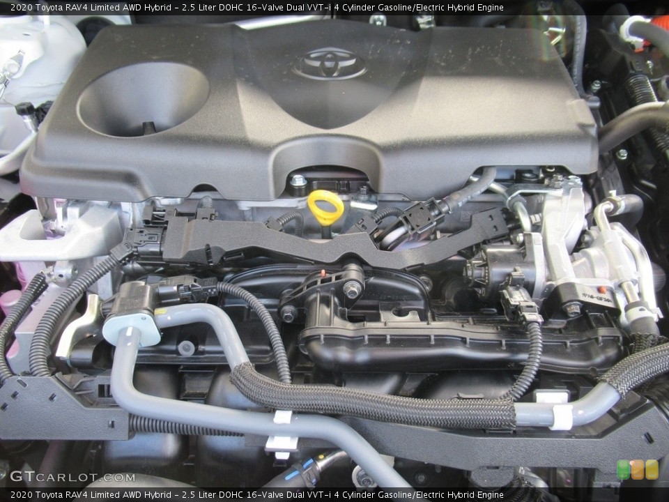 2.5 Liter DOHC 16-Valve Dual VVT-i 4 Cylinder Gasoline/Electric Hybrid 2020 Toyota RAV4 Engine