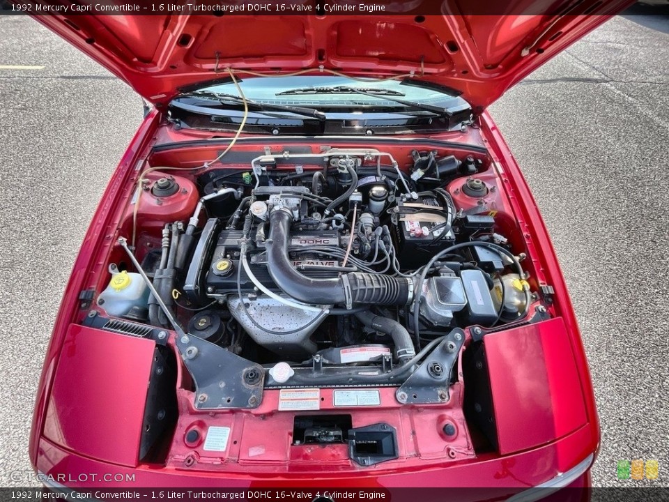 1.6 Liter Turbocharged DOHC 16-Valve 4 Cylinder 1992 Mercury Capri Engine