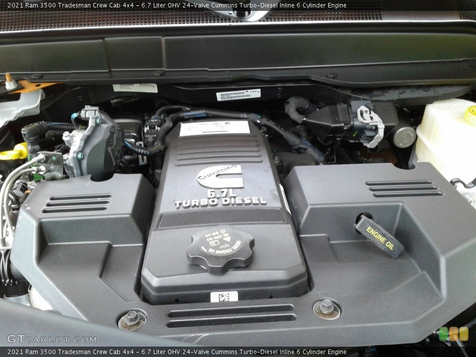 6.7 Liter OHV 24-Valve Cummins Turbo-Diesel Inline 6 Cylinder Engine for the 2021 Ram 3500 #142364549