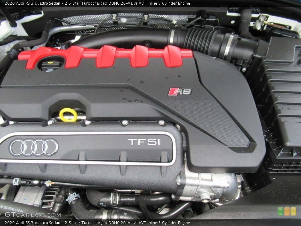 2.5 Liter Turbocharged DOHC 20-Valve VVT Inline 5 Cylinder 2020 Audi RS 3 Engine