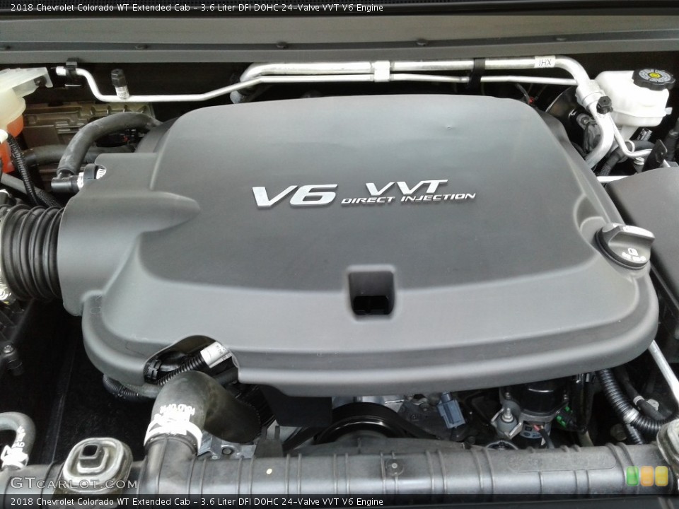 3.6 Liter DFI DOHC 24-Valve VVT V6 2018 Chevrolet Colorado Engine
