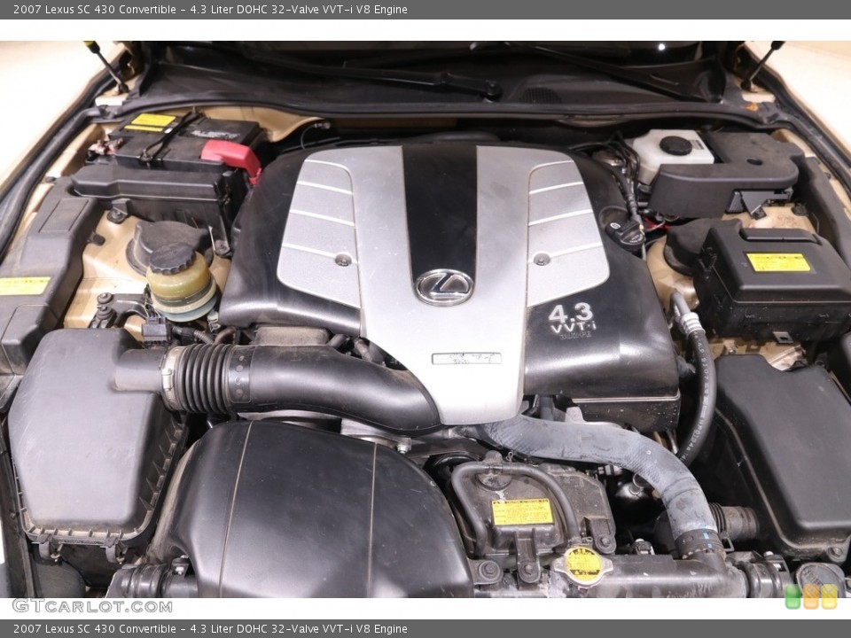 4.3 Liter DOHC 32-Valve VVT-i V8 2007 Lexus SC Engine