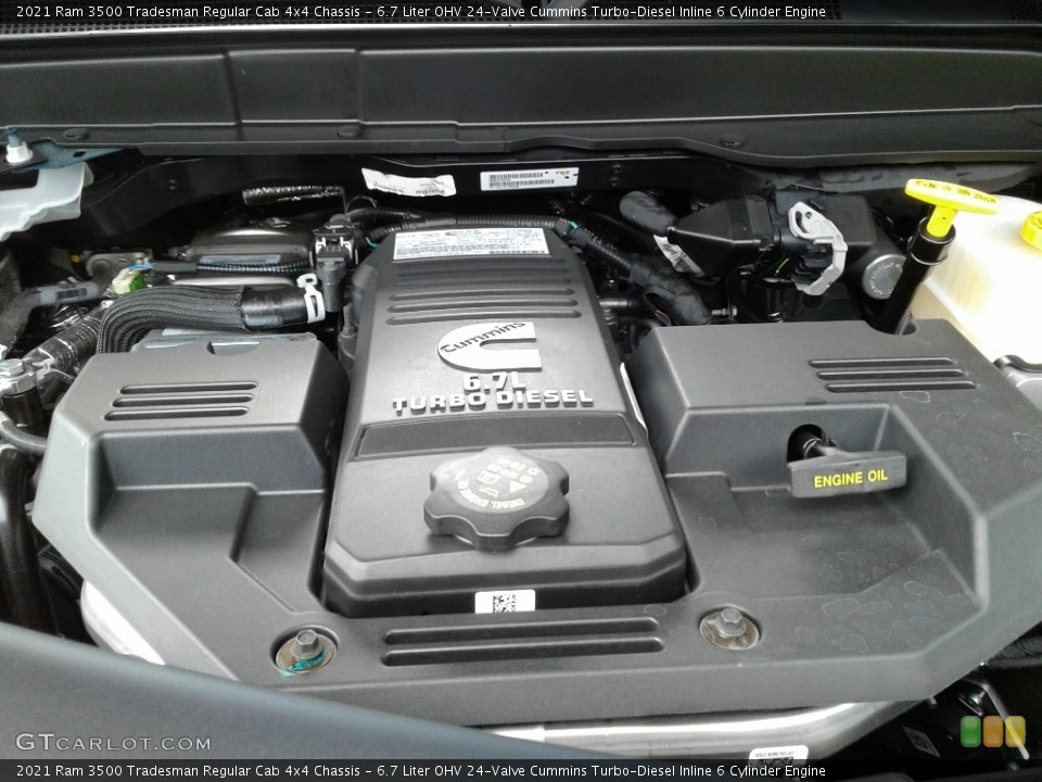6.7 Liter OHV 24-Valve Cummins Turbo-Diesel Inline 6 Cylinder Engine for the 2021 Ram 3500 #142477512