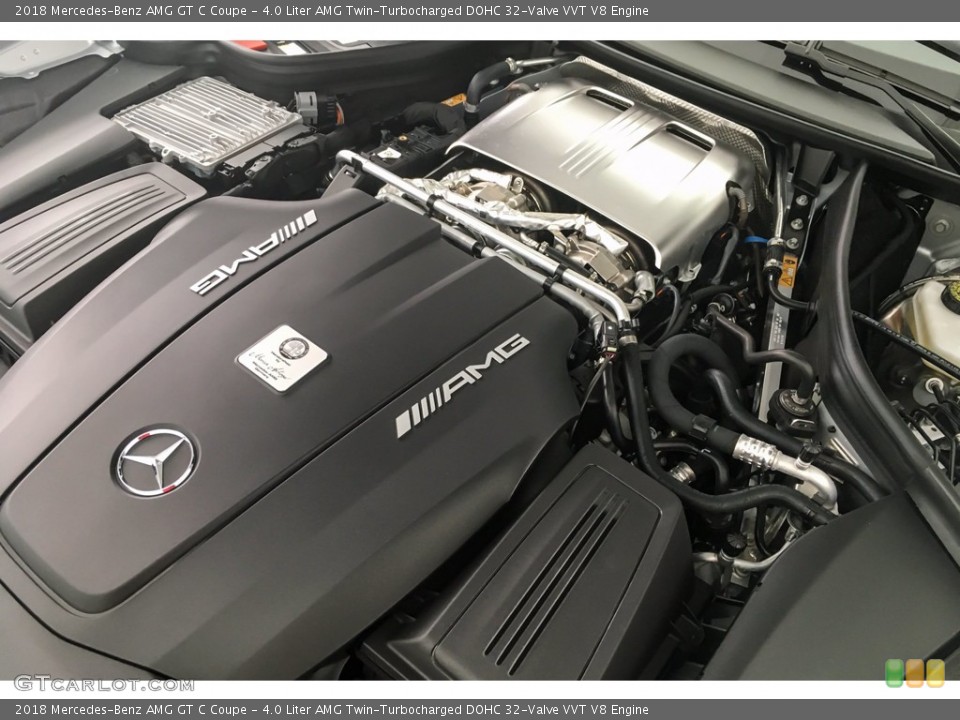 4.0 Liter AMG Twin-Turbocharged DOHC 32-Valve VVT V8 Engine for the 2018 Mercedes-Benz AMG GT #142485612