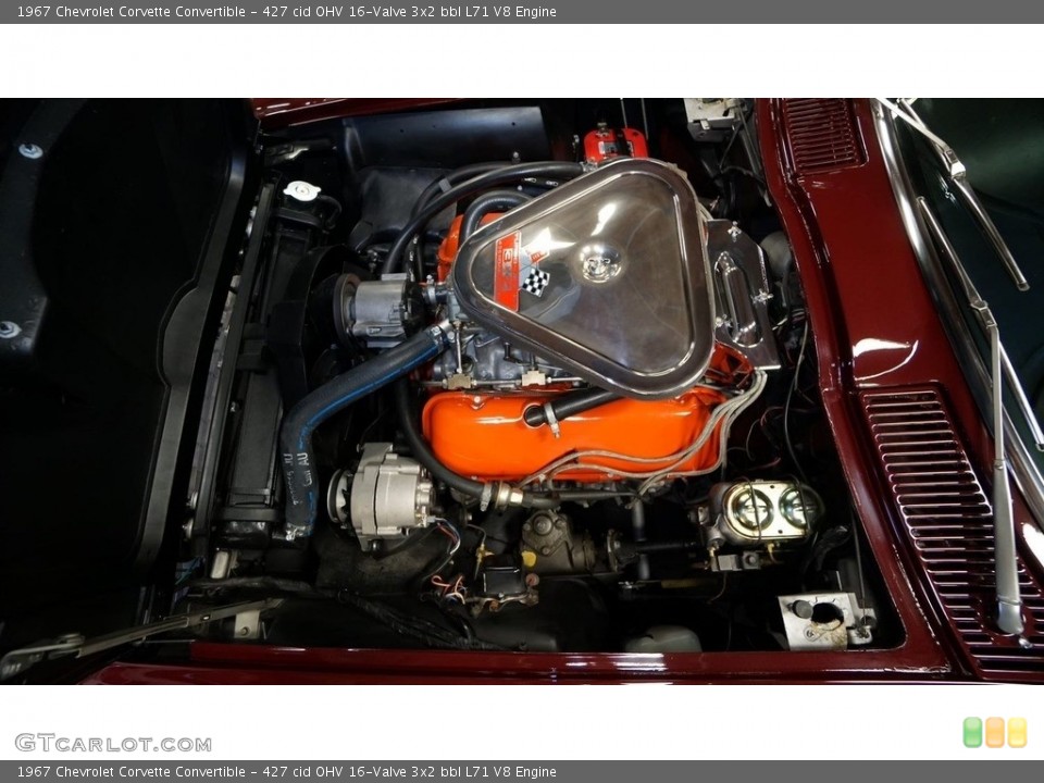 427 cid OHV 16-Valve 3x2 bbl L71 V8 Engine for the 1967 Chevrolet Corvette #142507491
