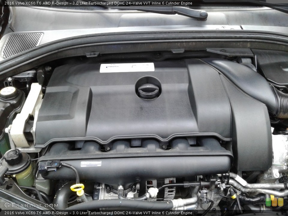 3.0 Liter Turbocharged DOHC 24-Valve VVT Inline 6 Cylinder 2016 Volvo XC60 Engine