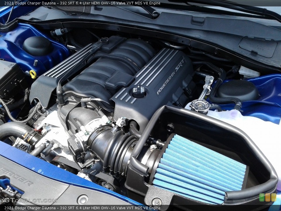 392 SRT 6.4 Liter HEMI OHV-16 Valve VVT MDS V8 2021 Dodge Charger Engine