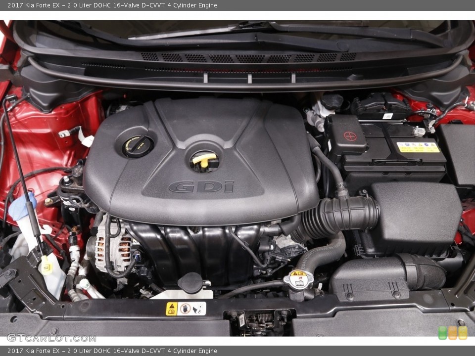 2.0 Liter DOHC 16-Valve D-CVVT 4 Cylinder 2017 Kia Forte Engine