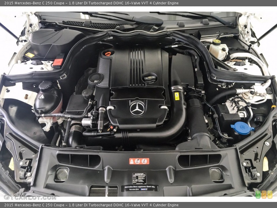 1.8 Liter DI Turbocharged DOHC 16-Valve VVT 4 Cylinder 2015 Mercedes-Benz C Engine