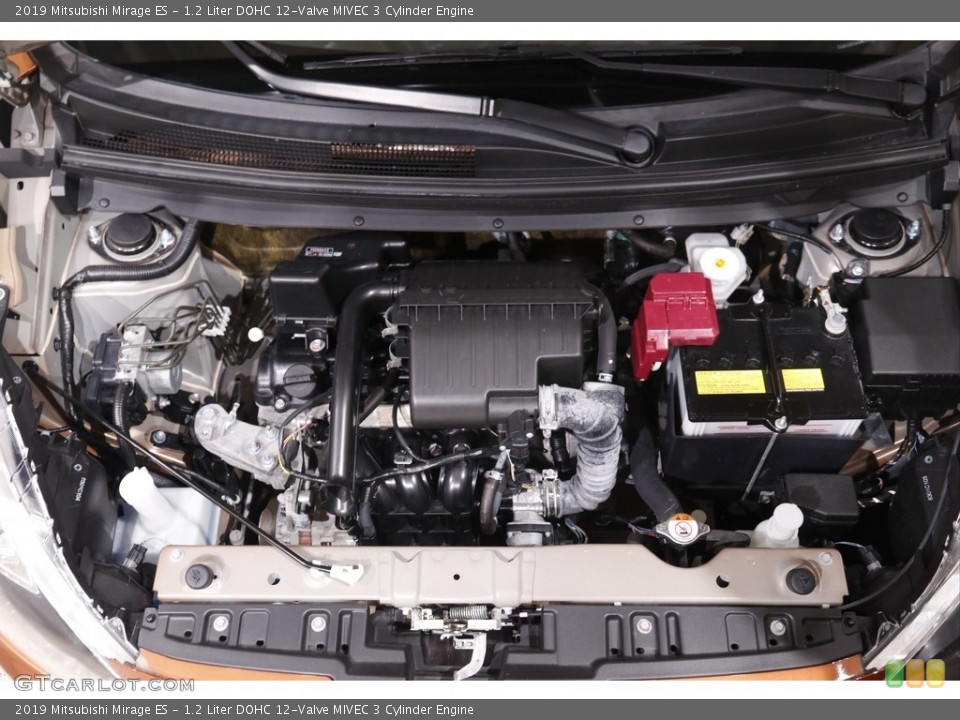 1.2 Liter DOHC 12-Valve MIVEC 3 Cylinder 2019 Mitsubishi Mirage Engine