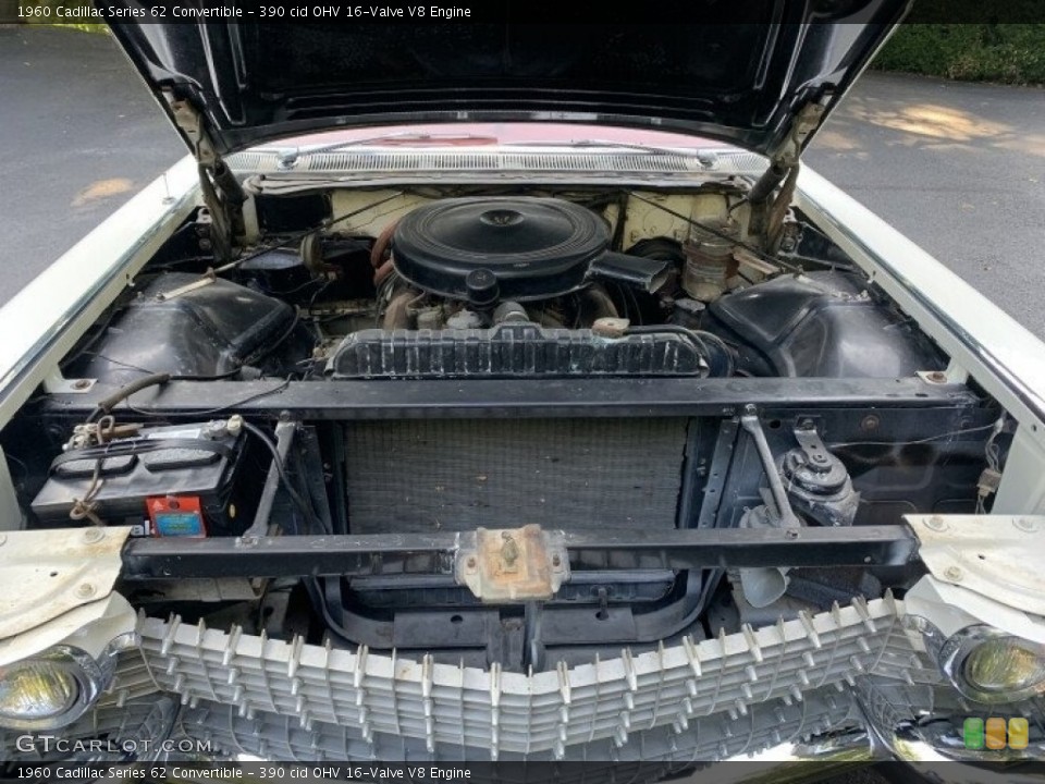 390 cid OHV 16-Valve V8 1960 Cadillac Series 62 Engine