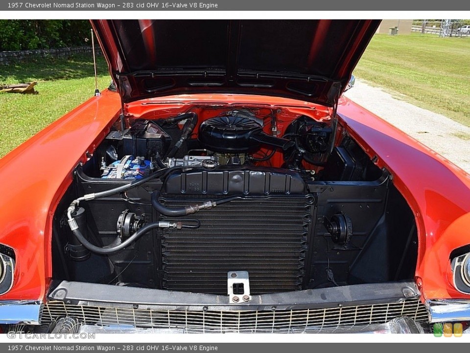283 cid OHV 16-Valve V8 1957 Chevrolet Nomad Engine