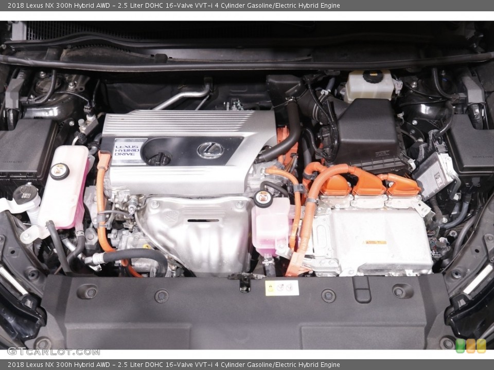 2.5 Liter DOHC 16-Valve VVT-i 4 Cylinder Gasoline/Electric Hybrid 2018 Lexus NX Engine