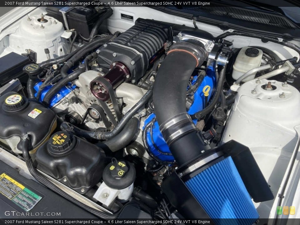 4.6 Liter Saleen Supercharged SOHC 24V VVT V8 2007 Ford Mustang Engine