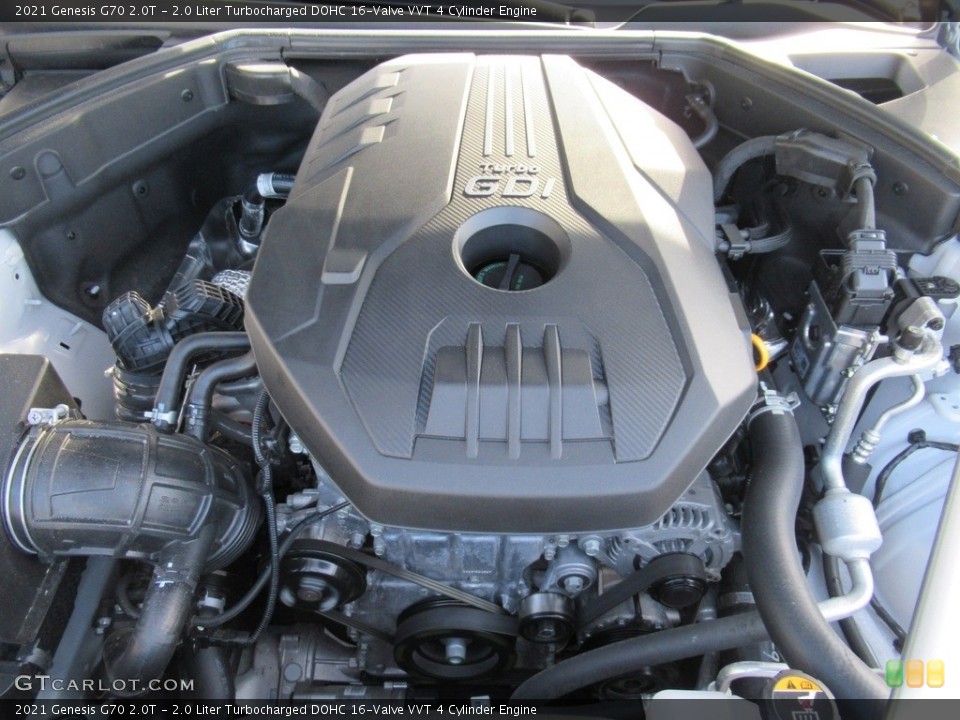 2.0 Liter Turbocharged DOHC 16-Valve VVT 4 Cylinder 2021 Genesis G70 Engine