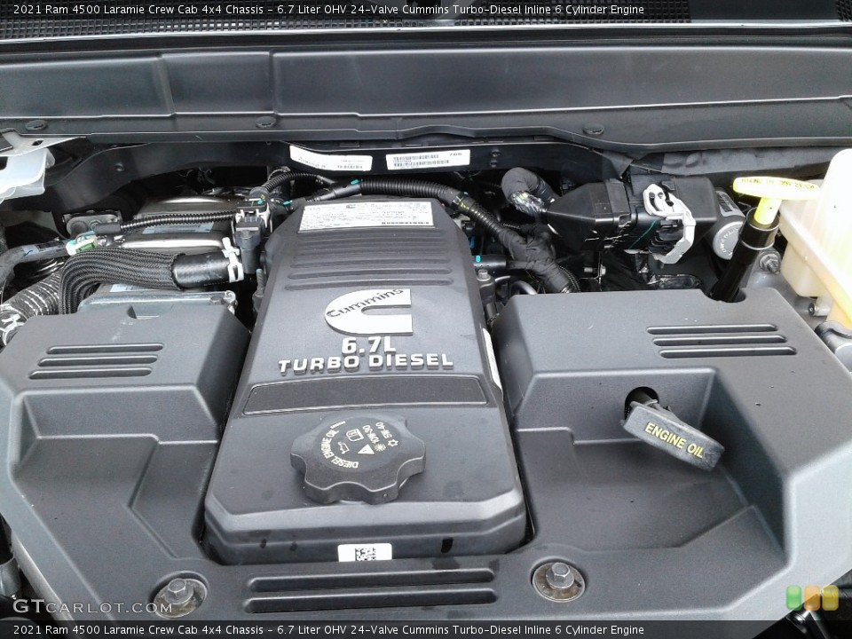 6.7 Liter OHV 24-Valve Cummins Turbo-Diesel Inline 6 Cylinder 2021 Ram 4500 Engine