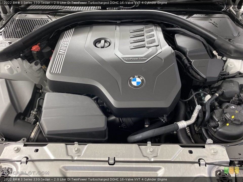 2.0 Liter DI TwinPower Turbocharged DOHC 16-Valve VVT 4 Cylinder 2022 BMW 3 Series Engine