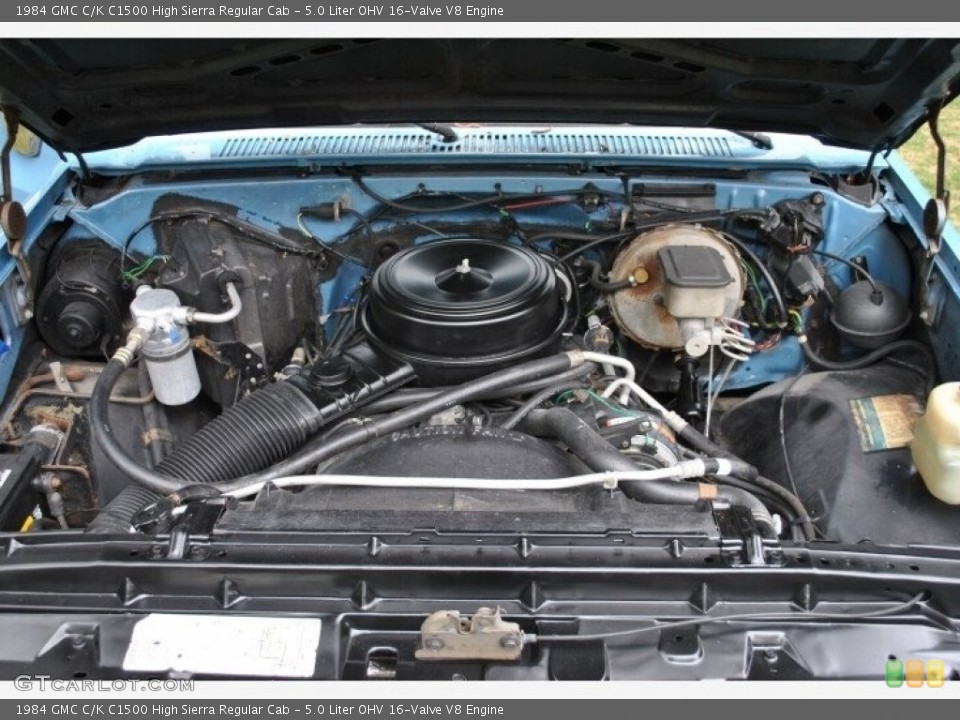5.0 Liter OHV 16-Valve V8 1984 GMC C/K Engine