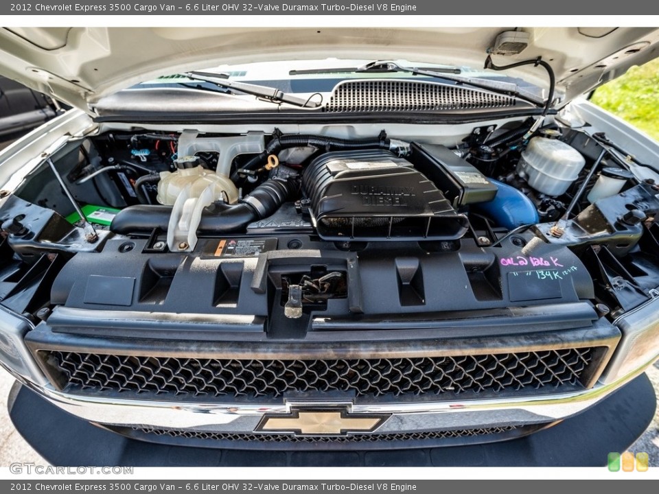 6.6 Liter OHV 32-Valve Duramax Turbo-Diesel V8 Engine for the 2012 Chevrolet Express #142846605