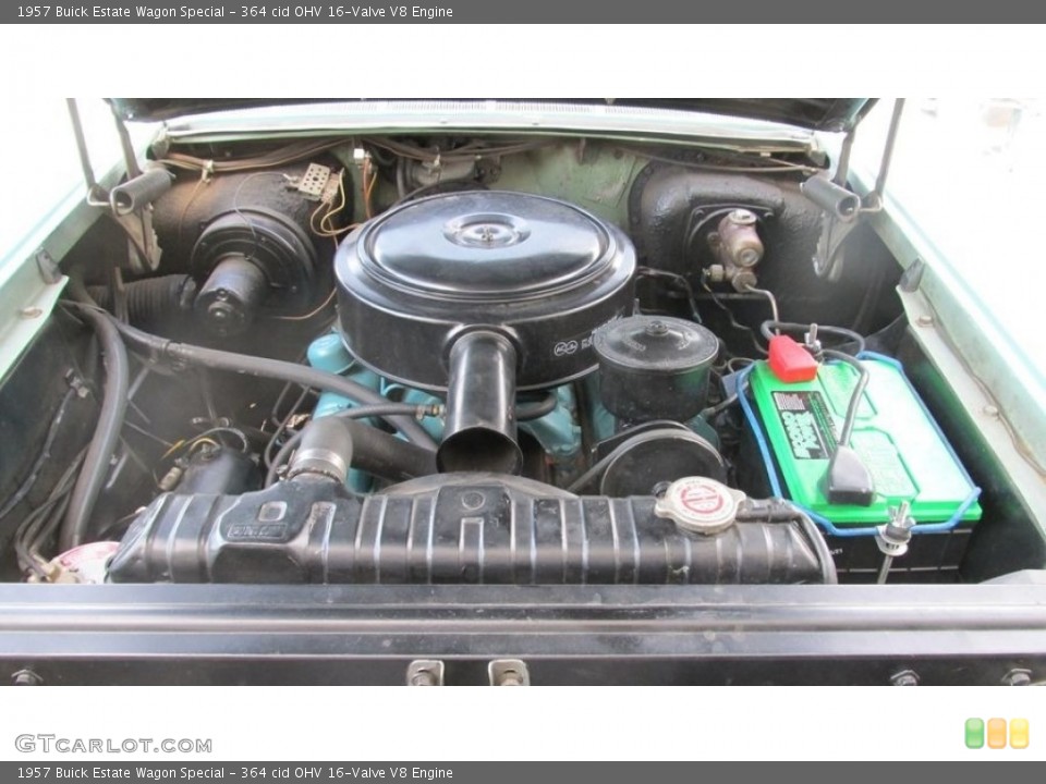 364 cid OHV 16-Valve V8 1957 Buick Estate Wagon Engine