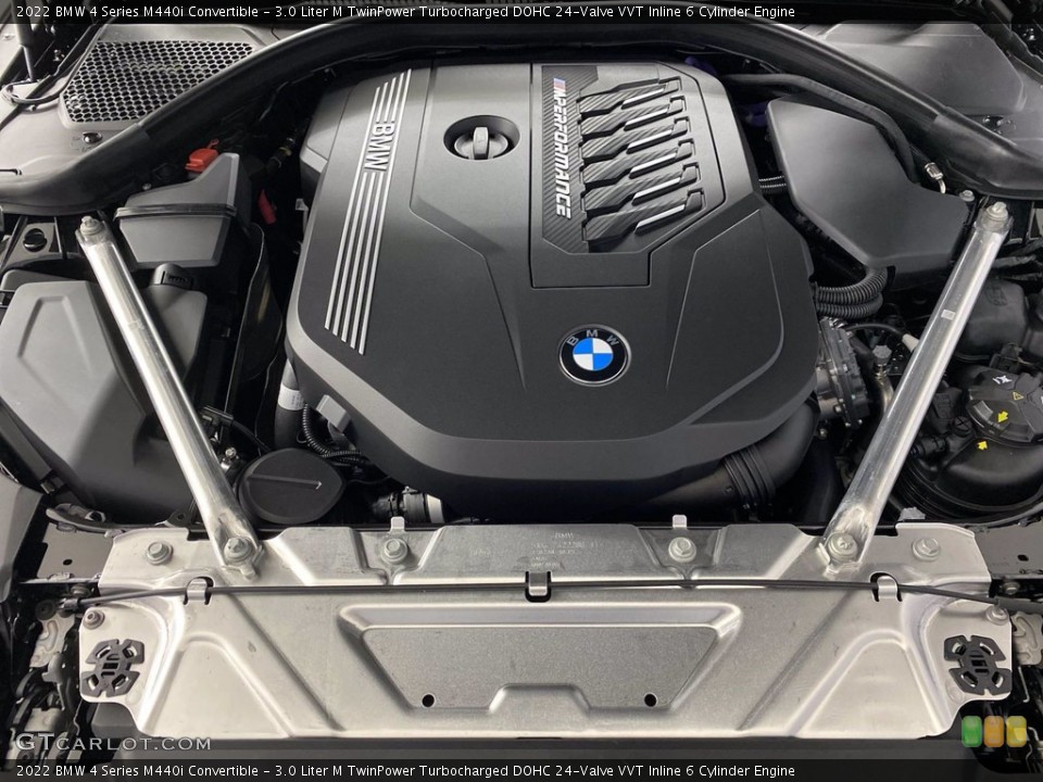 3.0 Liter M TwinPower Turbocharged DOHC 24-Valve VVT Inline 6 Cylinder 2022 BMW 4 Series Engine