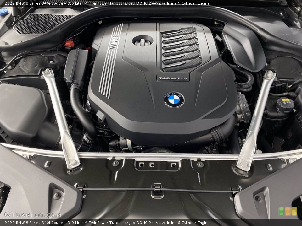 3.0 Liter M TwinPower Turbocharged DOHC 24-Valve Inline 6 Cylinder 2022 BMW 8 Series Engine