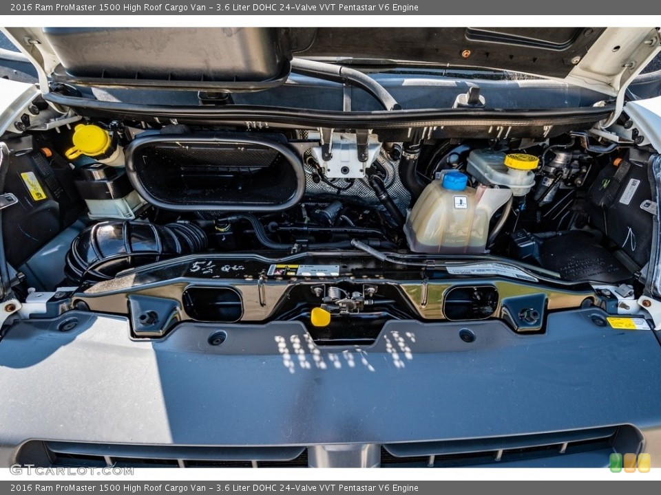 3.6 Liter DOHC 24-Valve VVT Pentastar V6 2016 Ram ProMaster Engine