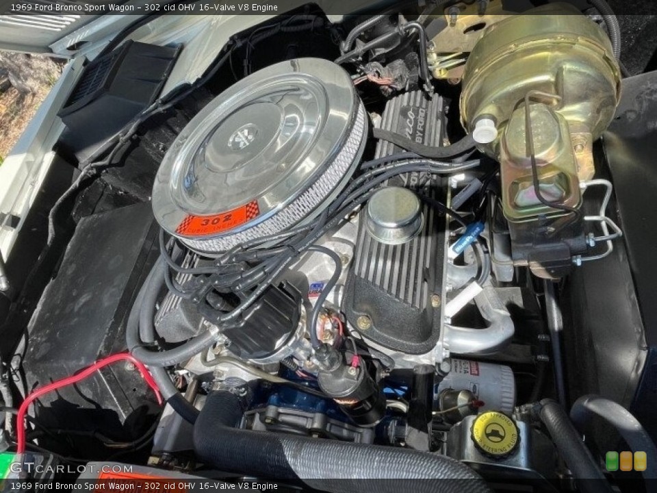 302 cid OHV 16-Valve V8 1969 Ford Bronco Engine