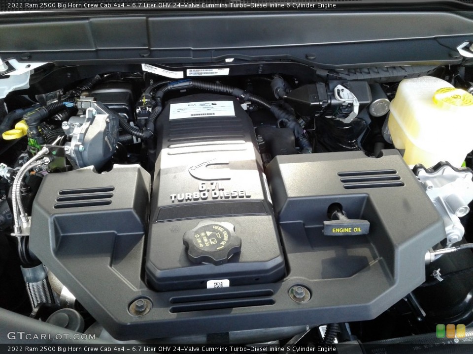 6.7 Liter OHV 24-Valve Cummins Turbo-Diesel inline 6 Cylinder Engine for the 2022 Ram 2500 #142947315