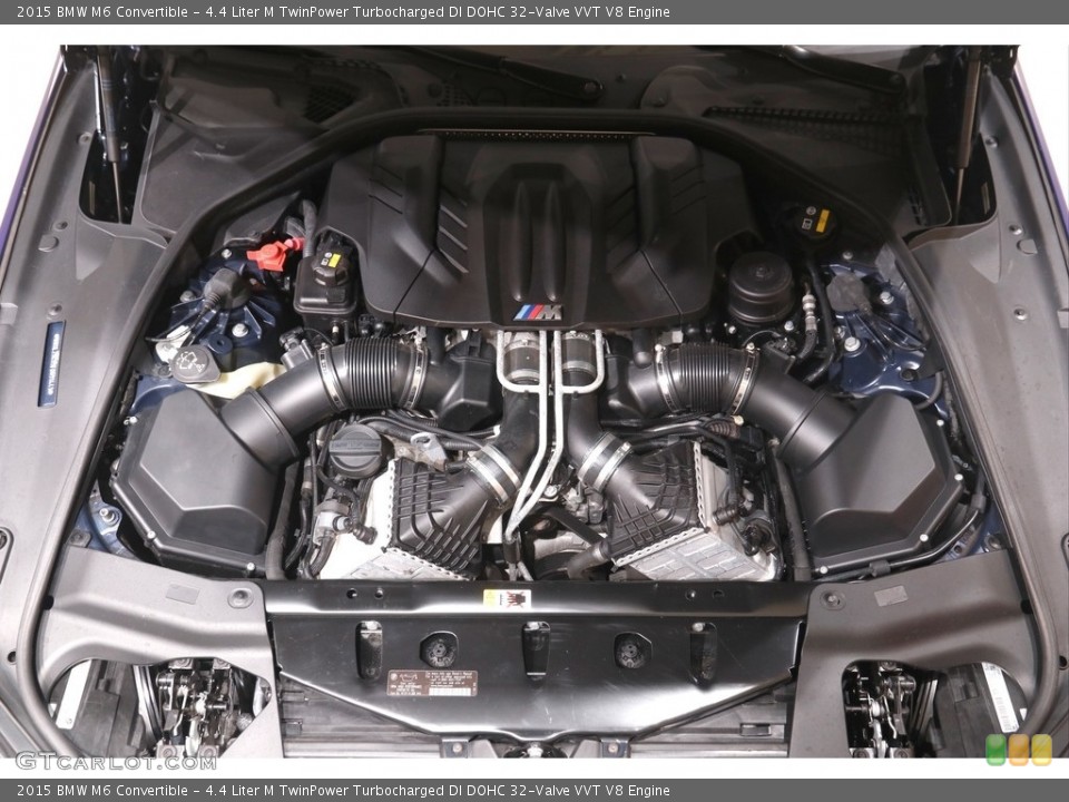 4.4 Liter M TwinPower Turbocharged DI DOHC 32-Valve VVT V8 2015 BMW M6 Engine