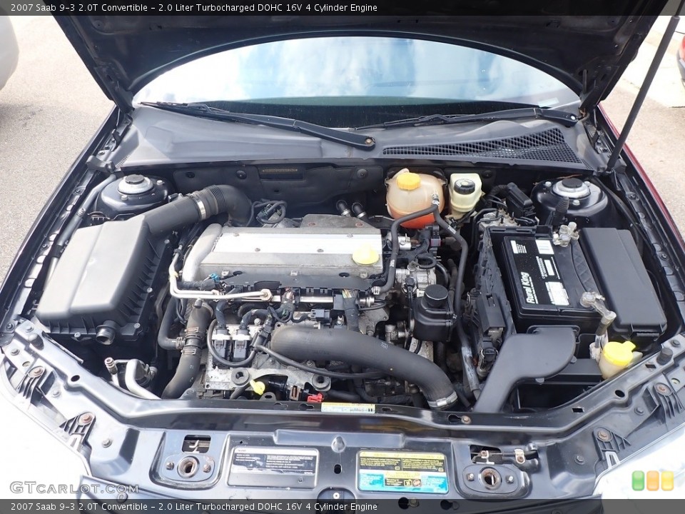 2.0 Liter Turbocharged DOHC 16V 4 Cylinder 2007 Saab 9-3 Engine