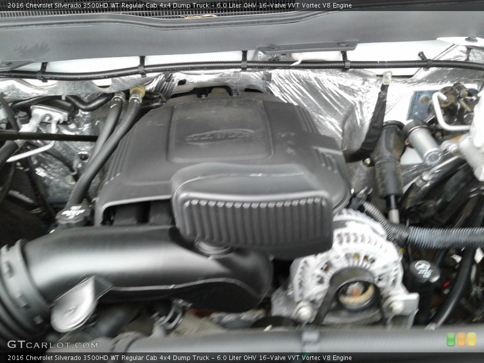 6.0 Liter OHV 16-Valve VVT Vortec V8 Engine for the 2016 Chevrolet Silverado 3500HD #143031646