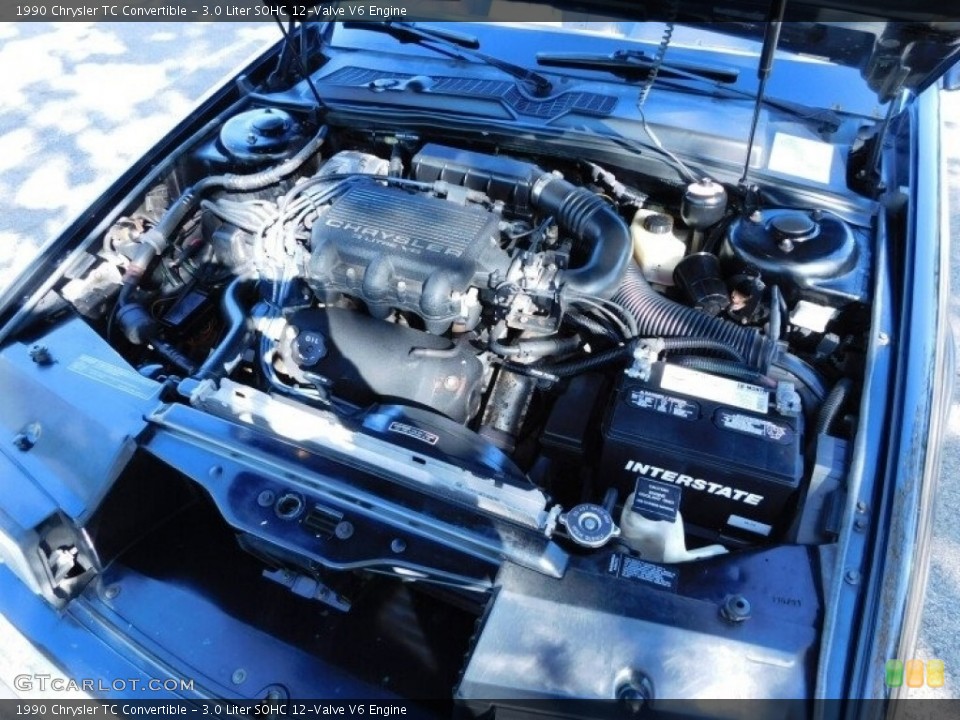 3.0 Liter SOHC 12-Valve V6 Engine for the 1990 Chrysler TC #143033980