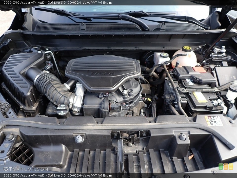 3.6 Liter SIDI DOHC 24-Valve VVT V6 2020 GMC Acadia Engine
