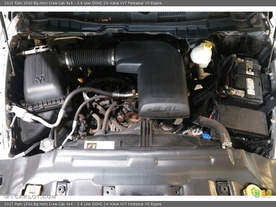 3.6 Liter DOHC 24-Valve VVT Pentastar V6 2015 Ram 1500 Engine