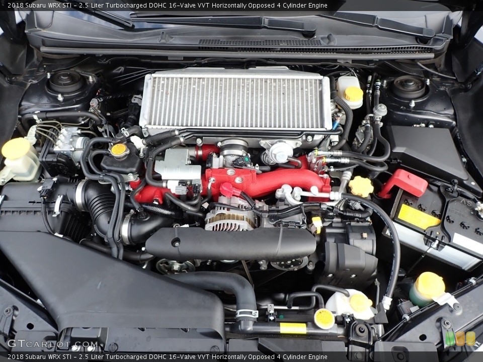 2.5 Liter Turbocharged DOHC 16-Valve VVT Horizontally Opposed 4 Cylinder 2018 Subaru WRX Engine