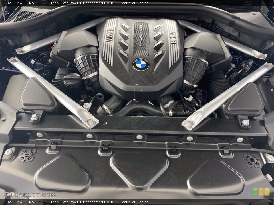 4.4 Liter M TwinPower Turbocharged DOHC 32-Valve V8 2022 BMW X5 Engine