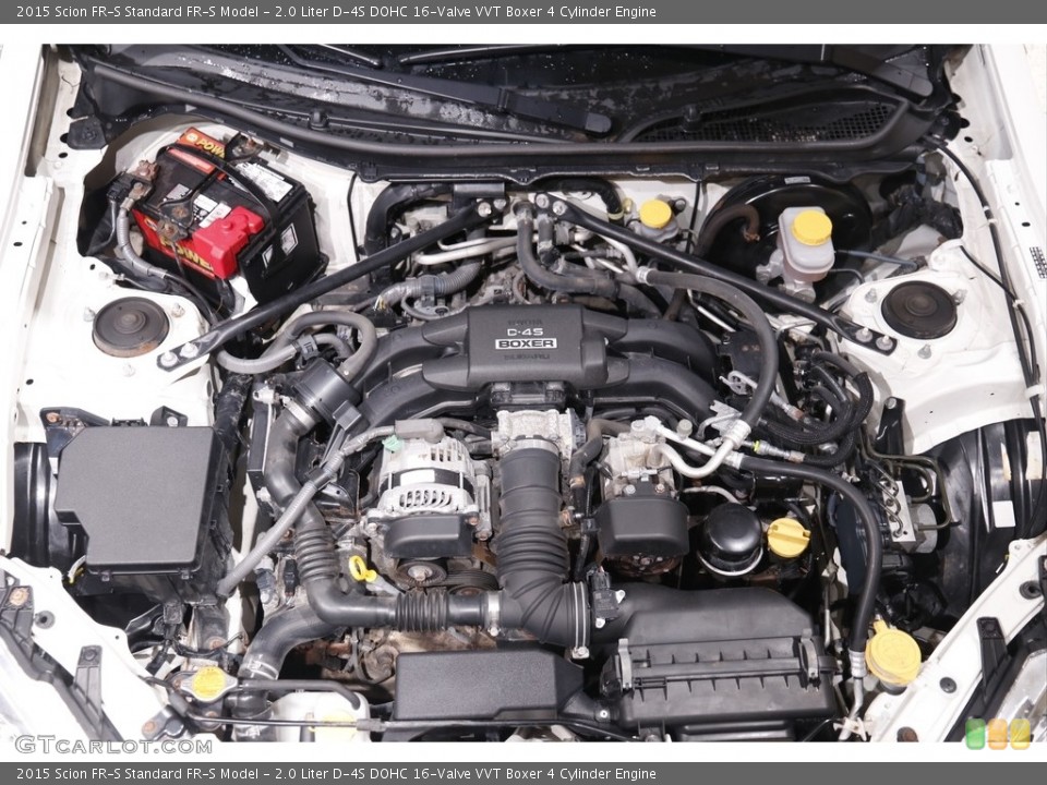 2.0 Liter D-4S DOHC 16-Valve VVT Boxer 4 Cylinder 2015 Scion FR-S Engine