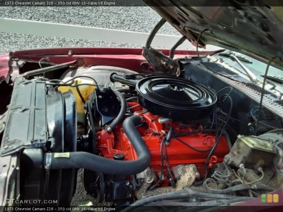 350 cid OHV 16-Valve V8 Engine for the 1973 Chevrolet Camaro #143211841