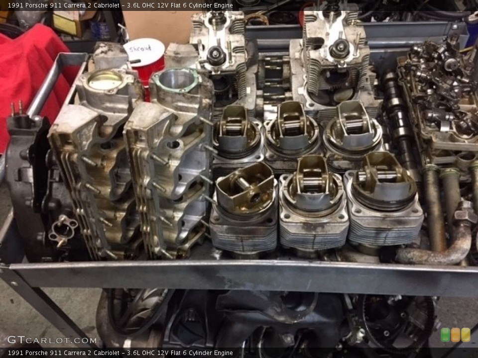 3.6L OHC 12V Flat 6 Cylinder 1991 Porsche 911 Engine