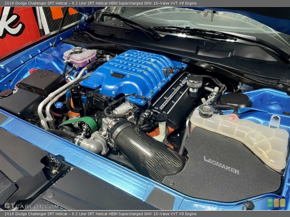 6.2 Liter SRT Hellcat HEMI Supercharged OHV 16-Valve VVT V8 Engine for the 2016 Dodge Challenger #143292721