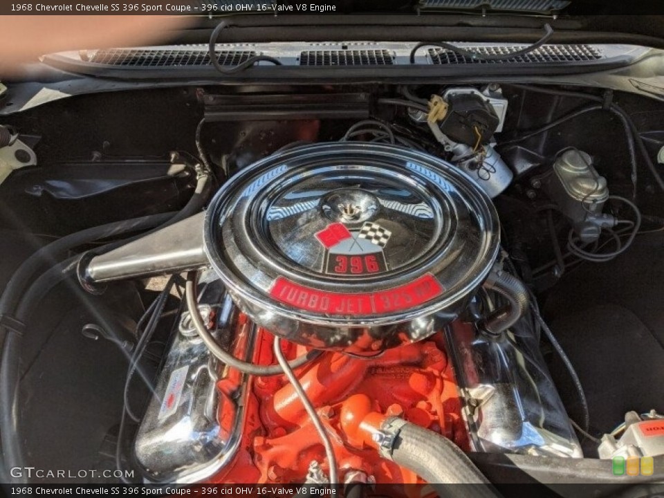 396 cid OHV 16-Valve V8 1968 Chevrolet Chevelle Engine