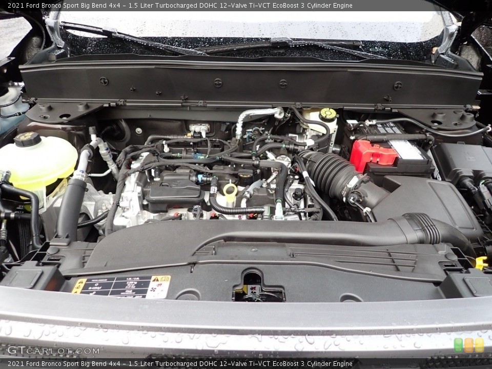 1.5 Liter Turbocharged DOHC 12-Valve Ti-VCT EcoBoost 3 Cylinder Engine for the 2021 Ford Bronco Sport #143349987