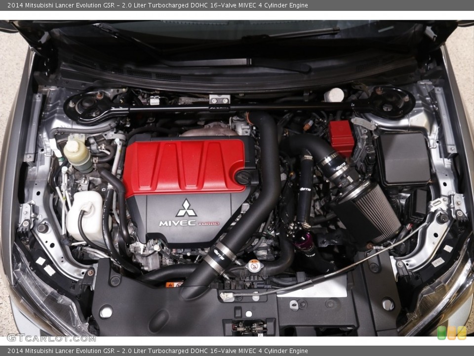 2.0 Liter Turbocharged DOHC 16-Valve MIVEC 4 Cylinder 2014 Mitsubishi Lancer Evolution Engine