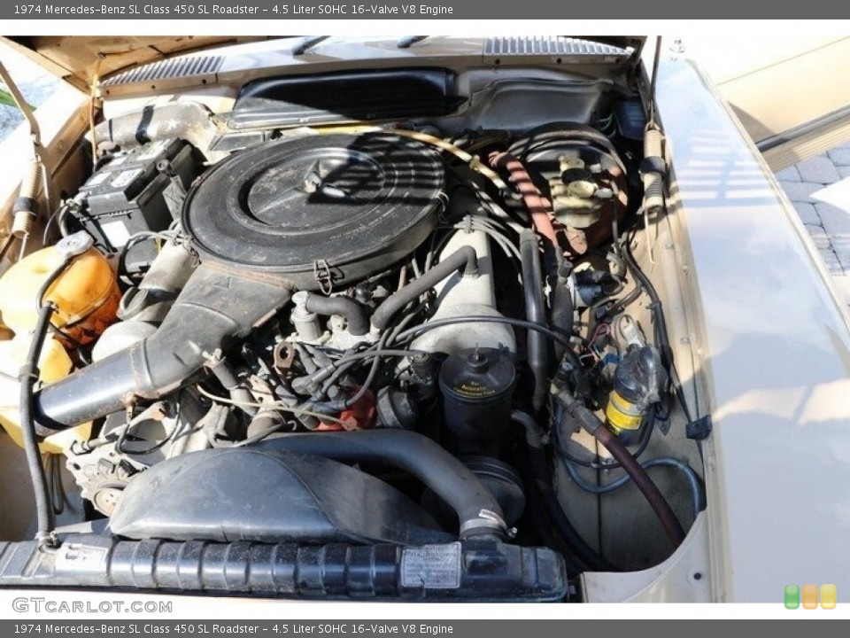 4.5 Liter SOHC 16-Valve V8 Engine for the 1974 Mercedes-Benz SL Class #143443182