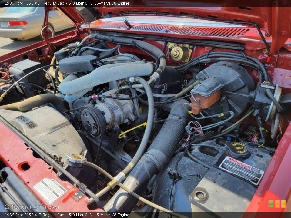 5.0 Liter OHV 16-Valve V8 1986 Ford F150 Engine
