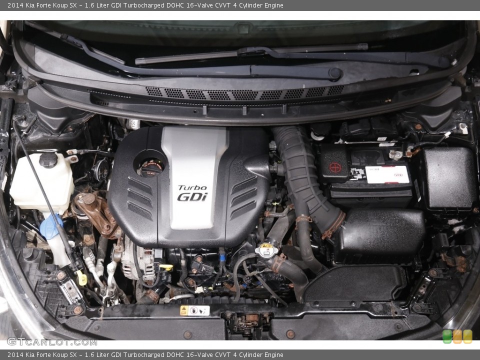1.6 Liter GDI Turbocharged DOHC 16-Valve CVVT 4 Cylinder 2014 Kia Forte Koup Engine