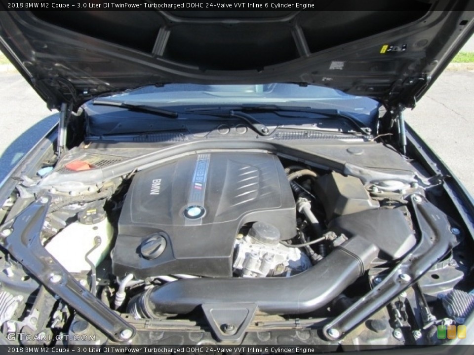 3.0 Liter DI TwinPower Turbocharged DOHC 24-Valve VVT Inline 6 Cylinder 2018 BMW M2 Engine