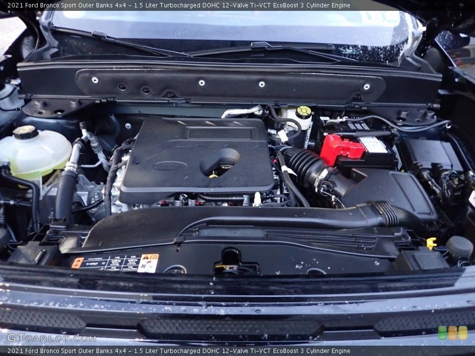 1.5 Liter Turbocharged DOHC 12-Valve Ti-VCT EcoBoost 3 Cylinder Engine for the 2021 Ford Bronco Sport #143543584